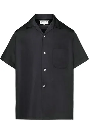 Maison Margiela Heren, Overhemden, Zwart, Maat: L Viscose