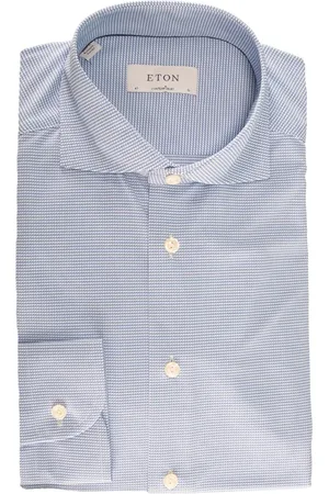 Eton Heren, Overhemden, Blauw, Maat: M