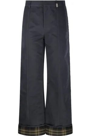 Burberry Dames, Broeken, Blauw, Maat: XS Katoen