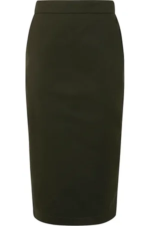 Max Mara Dames, Rokken, Groen, Maat: M Katoen