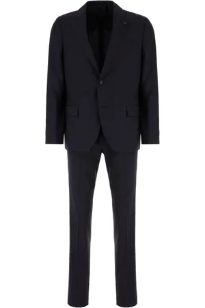 LARDINI Heren, Pakken, Blauw, Maat: L