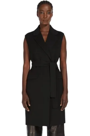Max Mara Dames, Mantels, Zwart, Maat: M Wol