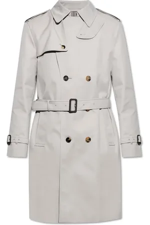 Burberry Heren, Mantels, Grijs, Maat: L Katoen