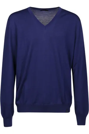 FAY Heren, Truien, Blauw, Maat: S Wol