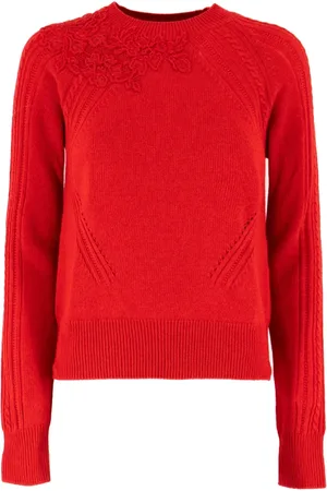 ERMANNO SCERVINO Dames, Truien, Rood, Maat: M