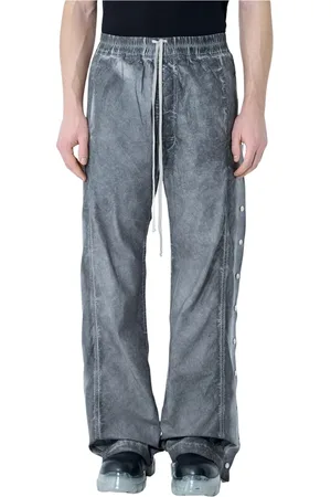 Rick Owens Heren, Broeken, Grijs, Maat: XL Katoen