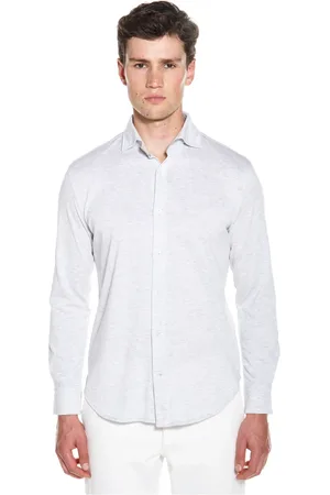 ELEVENTY Heren, Overhemden, Grijs, Maat: XL Jersey