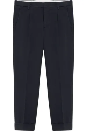 Brooks Brothers Heren, Broeken, Blauw, Maat: W31 Katoen
