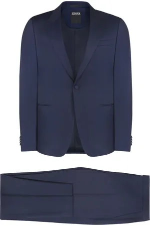Ermenegildo Zegna Heren, Pakken, Blauw, Maat: M Wol