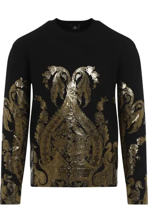 Etro Dames, Truien, Zwart, Maat: S Wol