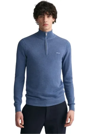 GANT Heren, Truien, Blauw, Maat: 2XL Katoen