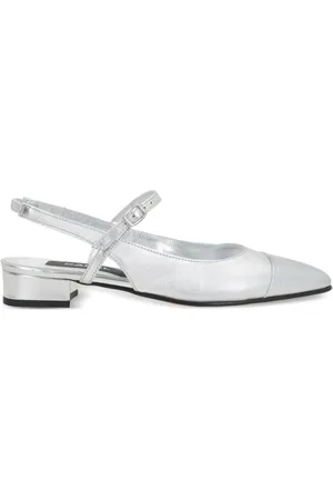 Carel Dames, Schoenen, Grijs, Maat: 38 1/2 EU Zijde