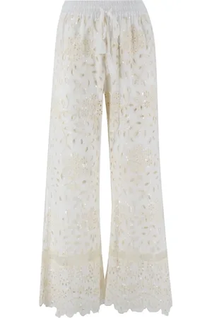 ERMANNO SCERVINO Dames, Broeken, , Maat: S Katoen