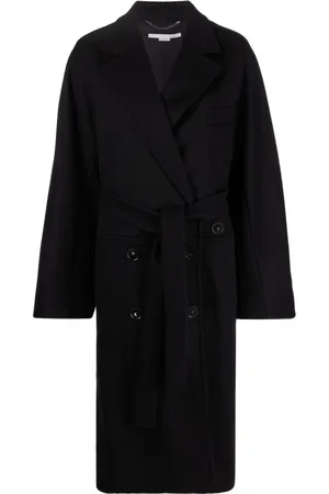 Stella McCartney Dames, Mantels, Zwart, Maat: S Wol