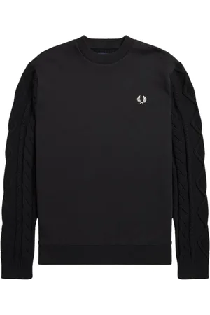 Fred Perry Heren, Sweatshirts & Hoodies, Zwart, Maat: M Poliester
