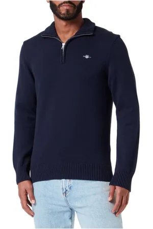 GANT Heren, Truien, Blauw, Maat: 2XL Katoen