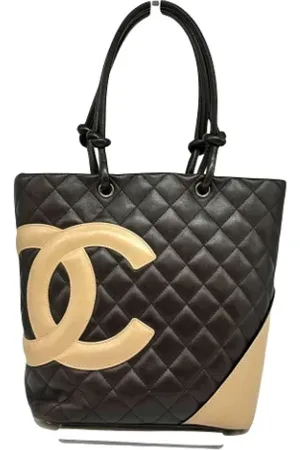 CHANEL Dames, Pre-owned, Bruin, Maat: ONE Size Leer