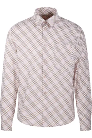 Burberry Heren, Overhemden, Roze, Maat: XL Katoen