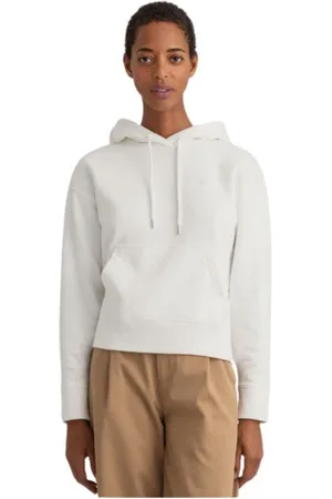 GANT Dames, Sweatshirts & Hoodies, Wit, Maat: M Katoen