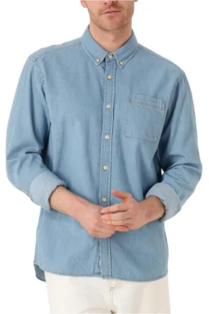 Foret Heren, Overhemden, Blauw, Maat: S