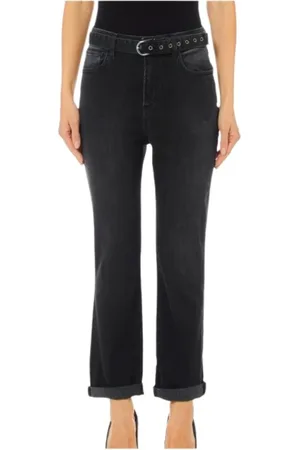 Liu Jo Dames, Jeans, Zwart, Maat: W27 Katoen