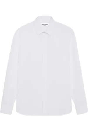 Saint Laurent Heren, Overhemden, Wit, Maat: M