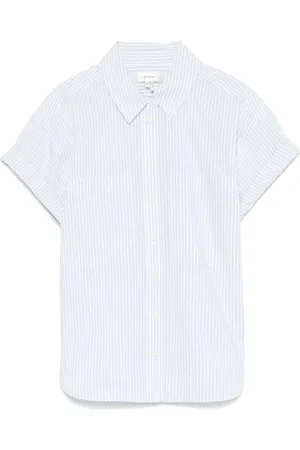 Frame Dames, Blouses & Shirts, Blauw, Maat: XS Katoen
