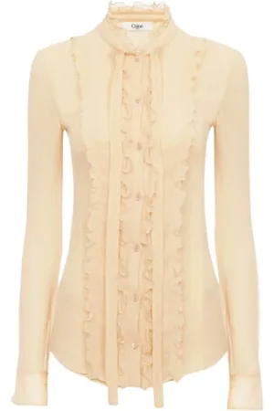Chloé Dames, Blouses & Shirts, , Maat: L Zijde