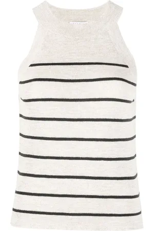 Brunello Cucinelli Dames, Tops, Wit, Maat: S Linnen