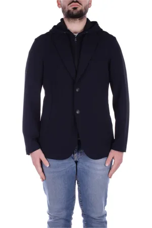 Emporio Armani Heren, Jassen, Blauw, Maat: M Poliester