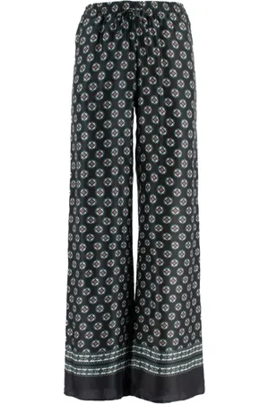ERMANNO SCERVINO Dames, Broeken, Zwart, Maat: 2XS Viscose