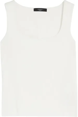 Max Mara Dames, Tops, Wit, Maat: S