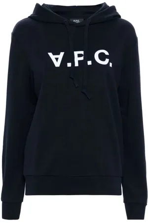 A.P.C. Heren, Sweatshirts & Hoodies, Blauw, Maat: XL Katoen