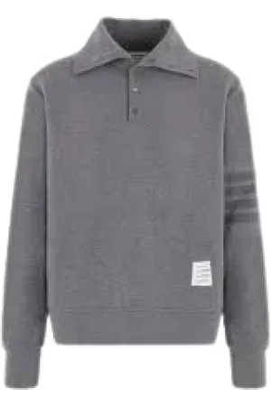 Thom Browne Heren, Tops, Grijs, Maat: L Katoen