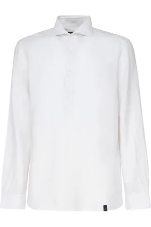 FAY Heren, Overhemden, Wit, Maat: 4XL Katoen
