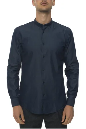 HUGO BOSS Heren, Overhemden, Blauw, Maat: L Denim