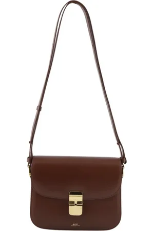 A.P.C. Dames, Tassen, Bruin, Maat: ONE Size Leer