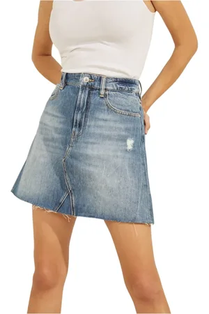 Guess Dames, Rokken, Blauw, Maat: W26 Denim