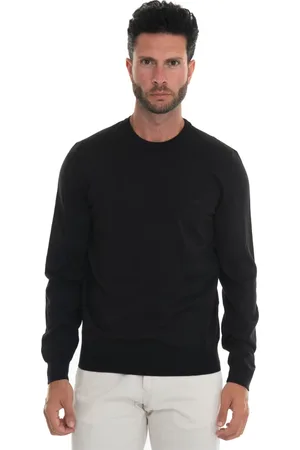 HUGO BOSS Heren, Truien, Zwart, Maat: 2XL Wol