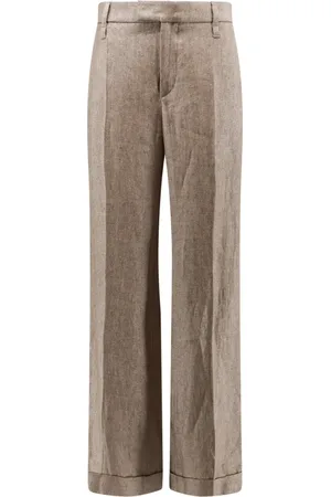 Brunello Cucinelli Dames, Broeken, , Maat: M Linnen