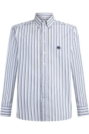 Etro Heren, Overhemden, Blauw, Maat: XL Katoen