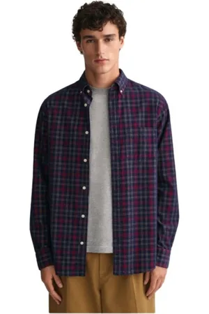 GANT Heren, Overhemden, Blauw, Maat: 2XL Katoen