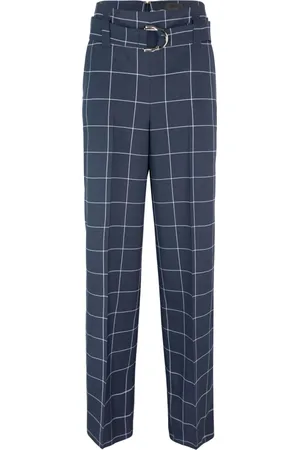 Liu Jo Dames, Broeken, Blauw, Maat: XS Viscose