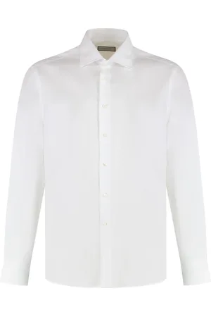 CANALI Heren, Overhemden, Wit, Maat: XL Katoen