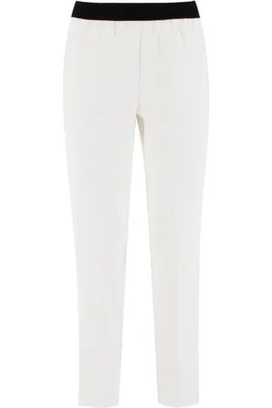 ERMANNO SCERVINO Dames, Broeken, Wit, Maat: L Katoen