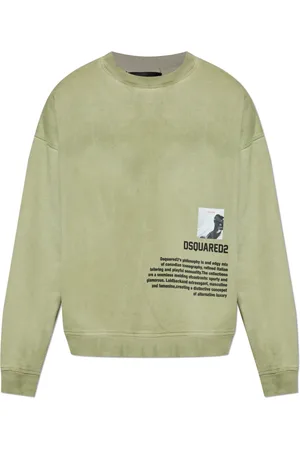 Dsquared2 Heren, Sweatshirts & Hoodies, Groen, Maat: L Katoen