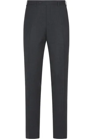 CANALI Heren, Broeken, Grijs, Maat: 4XL Wol