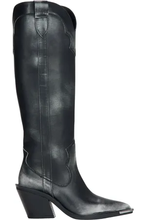Estro Dames, Schoenen, Zwart, Maat: 38 EU Leer