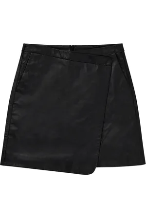 Munthe Dames, Rokken, Zwart, Maat: XL Leer
