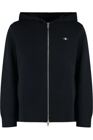 GANT Heren, Sweatshirts & Hoodies, Zwart, Maat: M Katoen